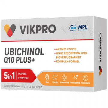 VIKPRO Super CQ10 Ubiquinol （50mg/ Kapsel）